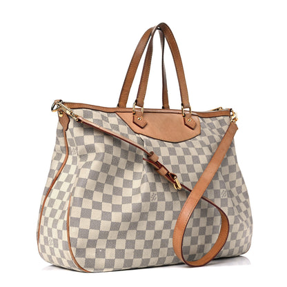 Louis Vuitton Damier Azur Siracusa GM 2 of 38