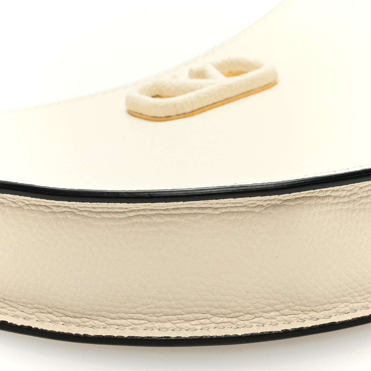 Calfskin Mini Vlogo Hobo Bag White
