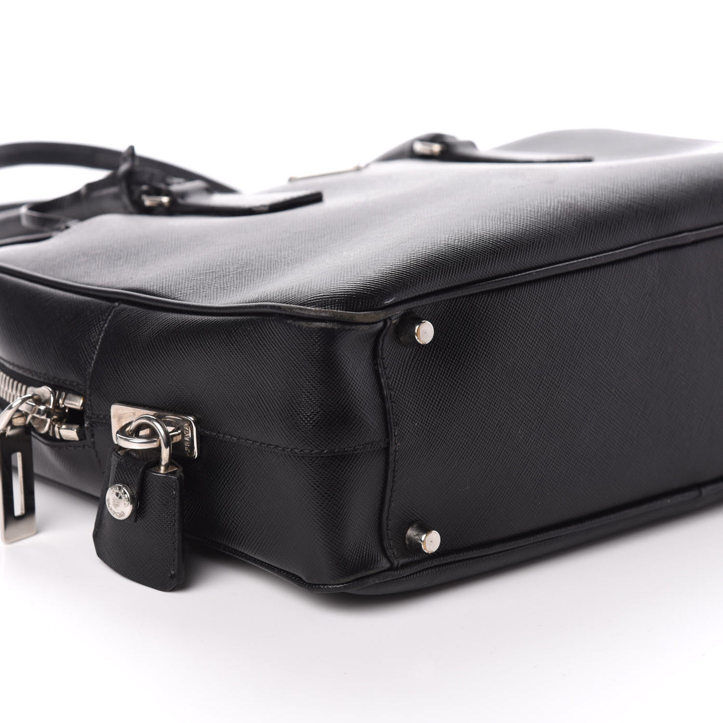 Saffiano Lux Bowler Black
