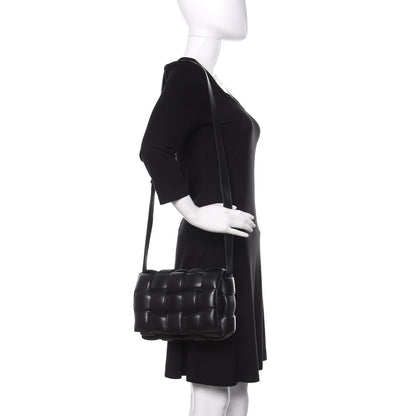 Bottega Veneta Nappa Maxi Intreccio Padded Cassette Crossbody Bag Black 2 of 10