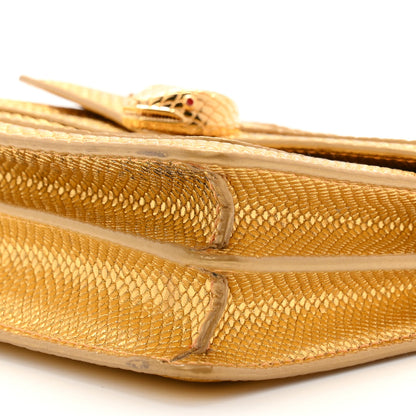 Bulgari Metallic Karung Serpenti Forever Crossbody Gold 10 of 10