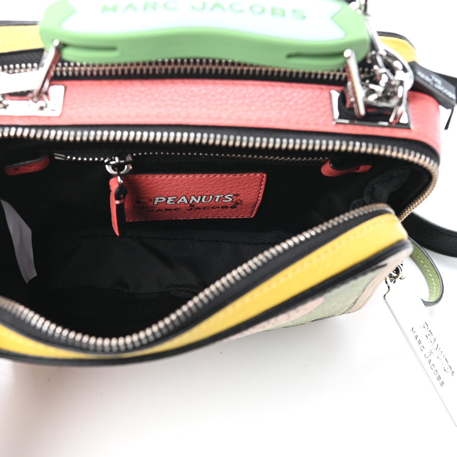 Marc Jacobs X Peanuts Calfskin The Box 20 Crossbody Yellow Multicolor 5 of 9