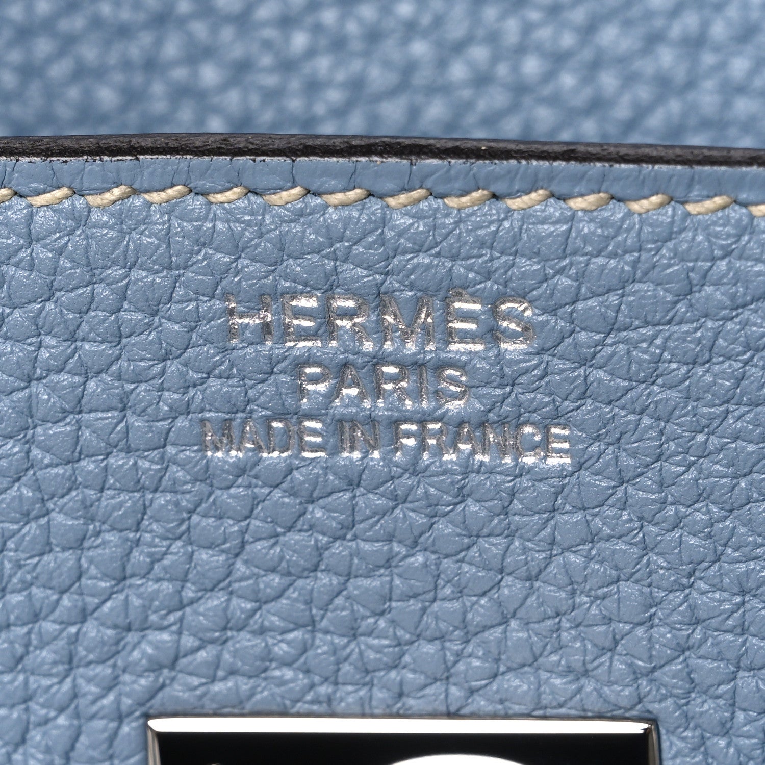 Hermes Togo Birkin 35 Bleu Lin 6 of 10