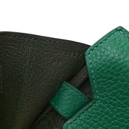 Hermes Togo Verso Birkin 30 Vert Vertigo Vert Fonce 7 of 10