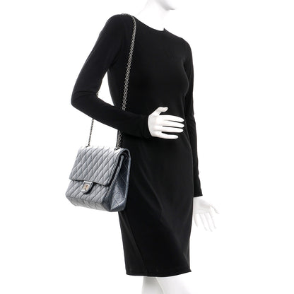 Chanel Metallic Calfskin Quilted 2.55 Reissue 227 Flap Charcoal 2 of 9