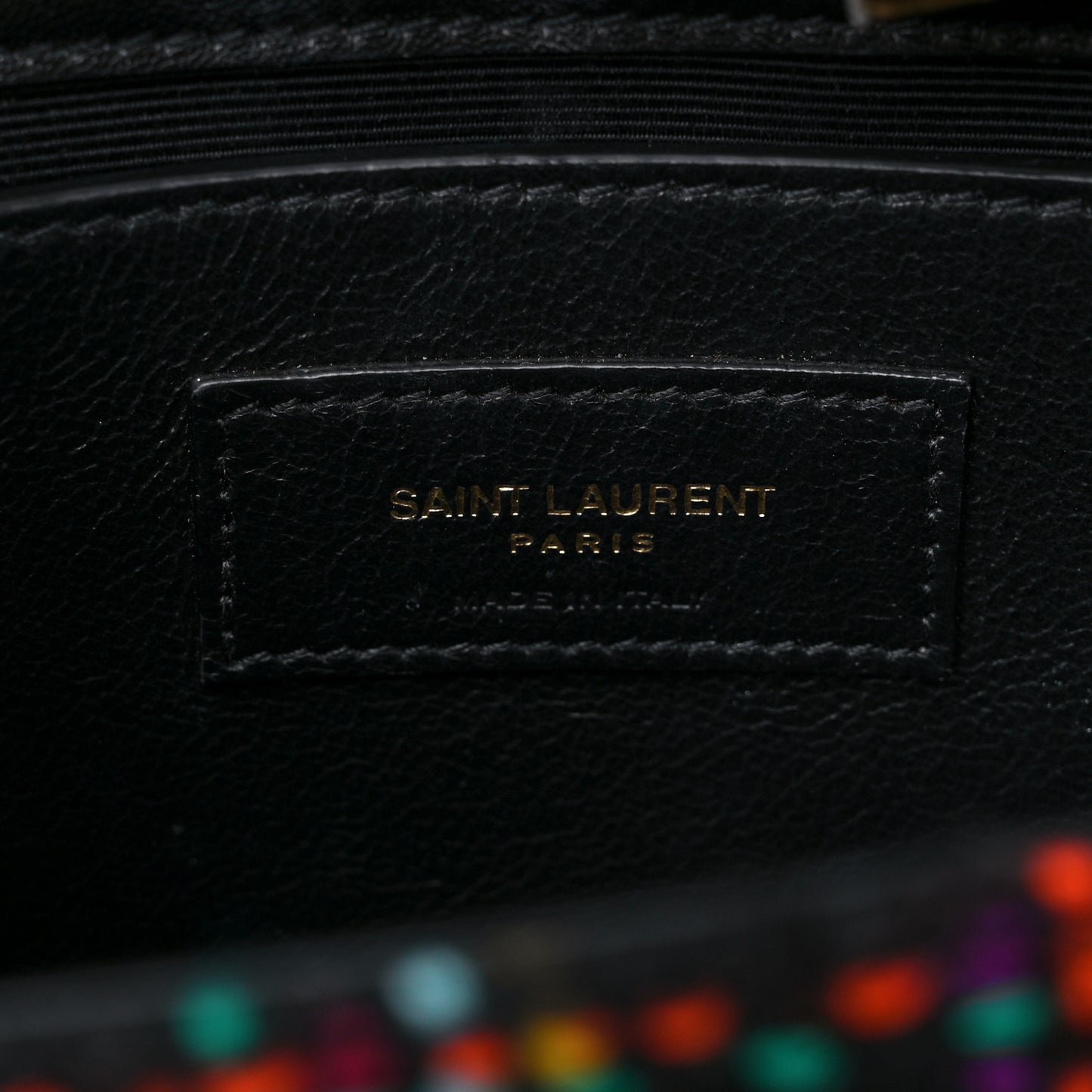 Tweed Small Monogram Kate Satchel Black Multicolor