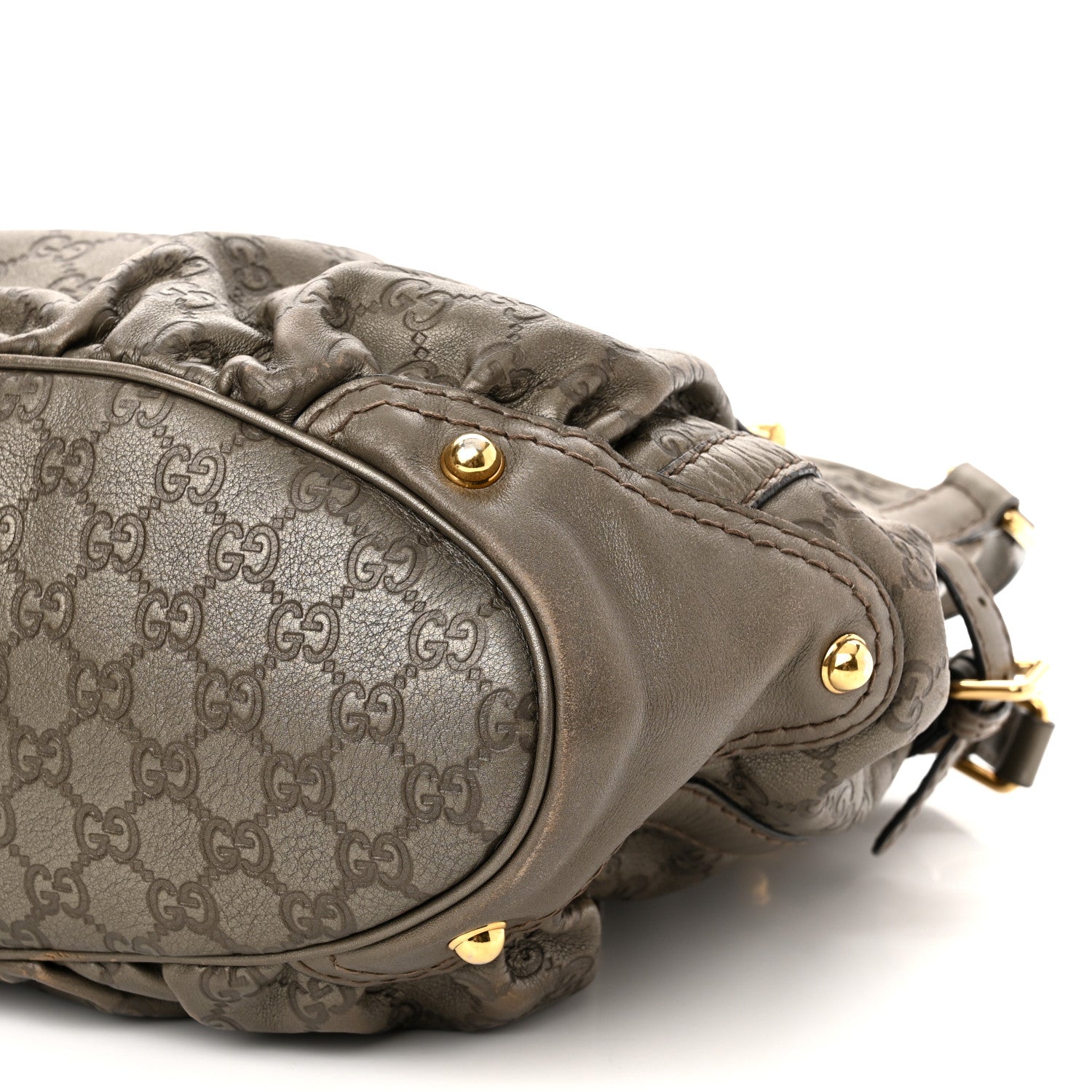 Gucci Guccissima Medium Jockey Tote Grey 10 of 11