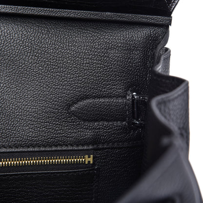 Hermes Taurillon Novillo Shiny Niloticus Crocodile Birkin Touch 30 Black 21 of 32