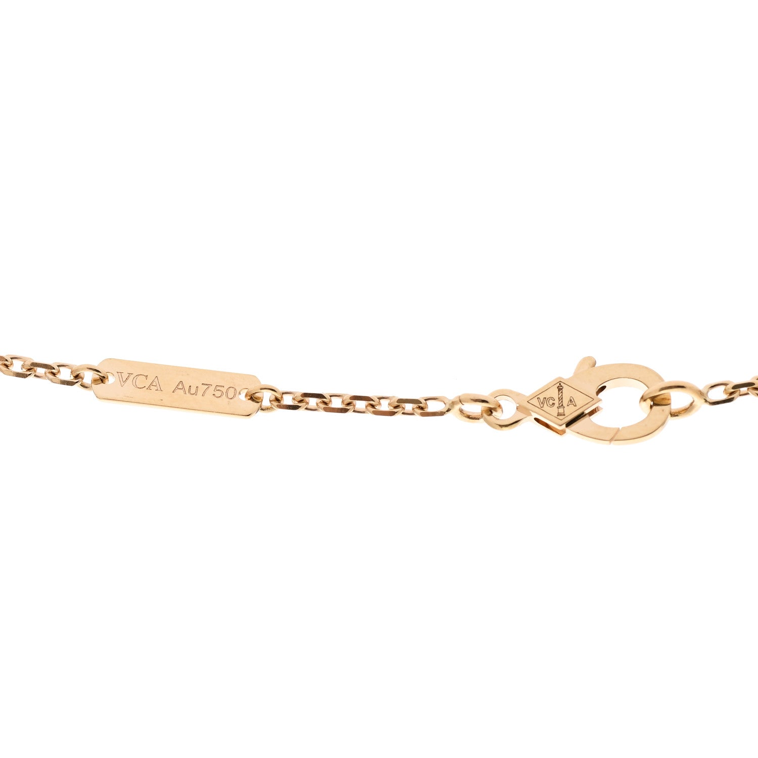 Van Cleef & Arpels 18K Yellow Gold Diamond Large Frivole Pendant Pave Necklace 4 of 4