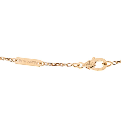 Van Cleef & Arpels 18K Yellow Gold Diamond Large Frivole Pendant Pave Necklace 4 of 4