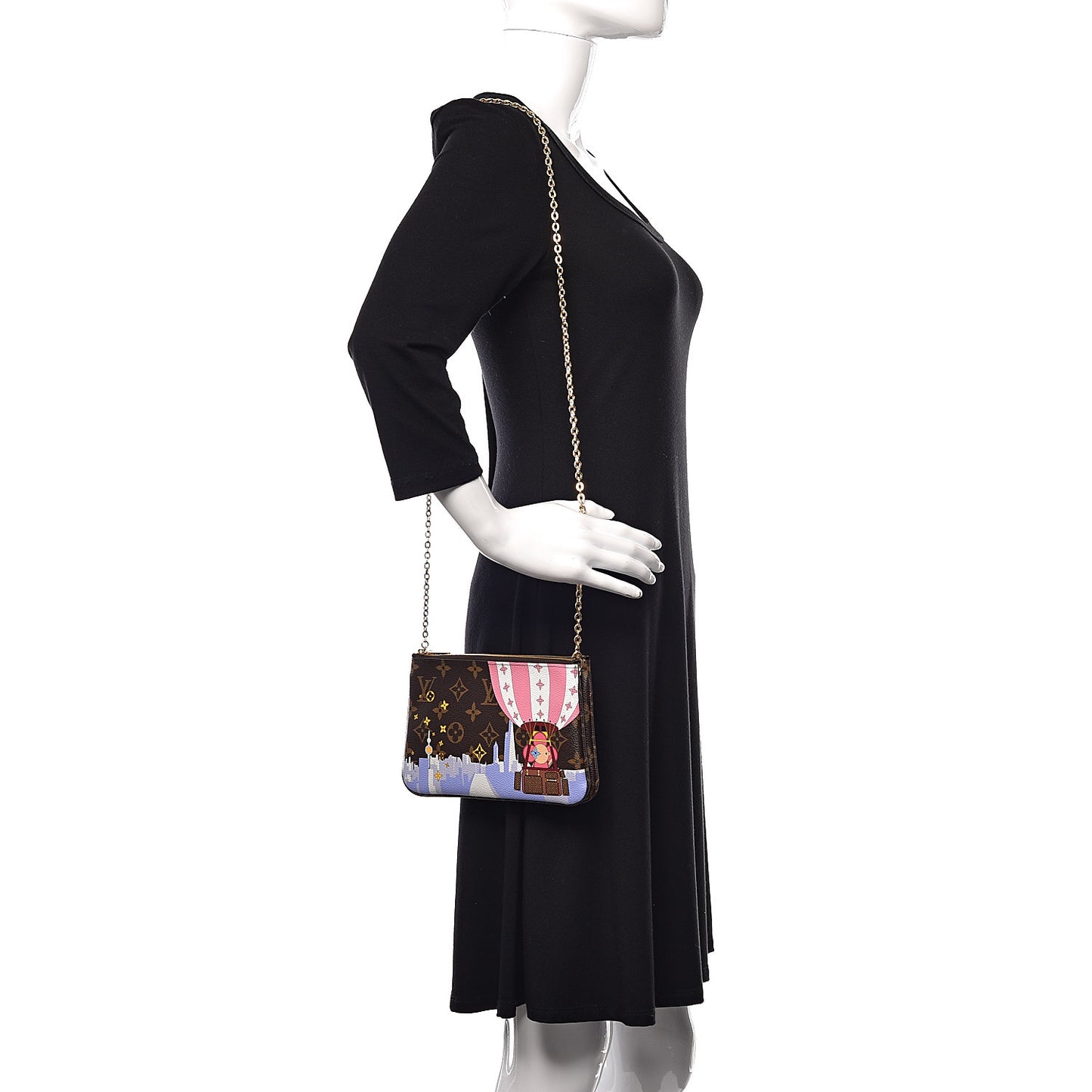 Monogram 2019 Christmas Animation Double Zip Pochette