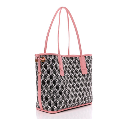 MCM Visetos Small Liz Reversible Shopper Tote Blossom Pink 6 of 16