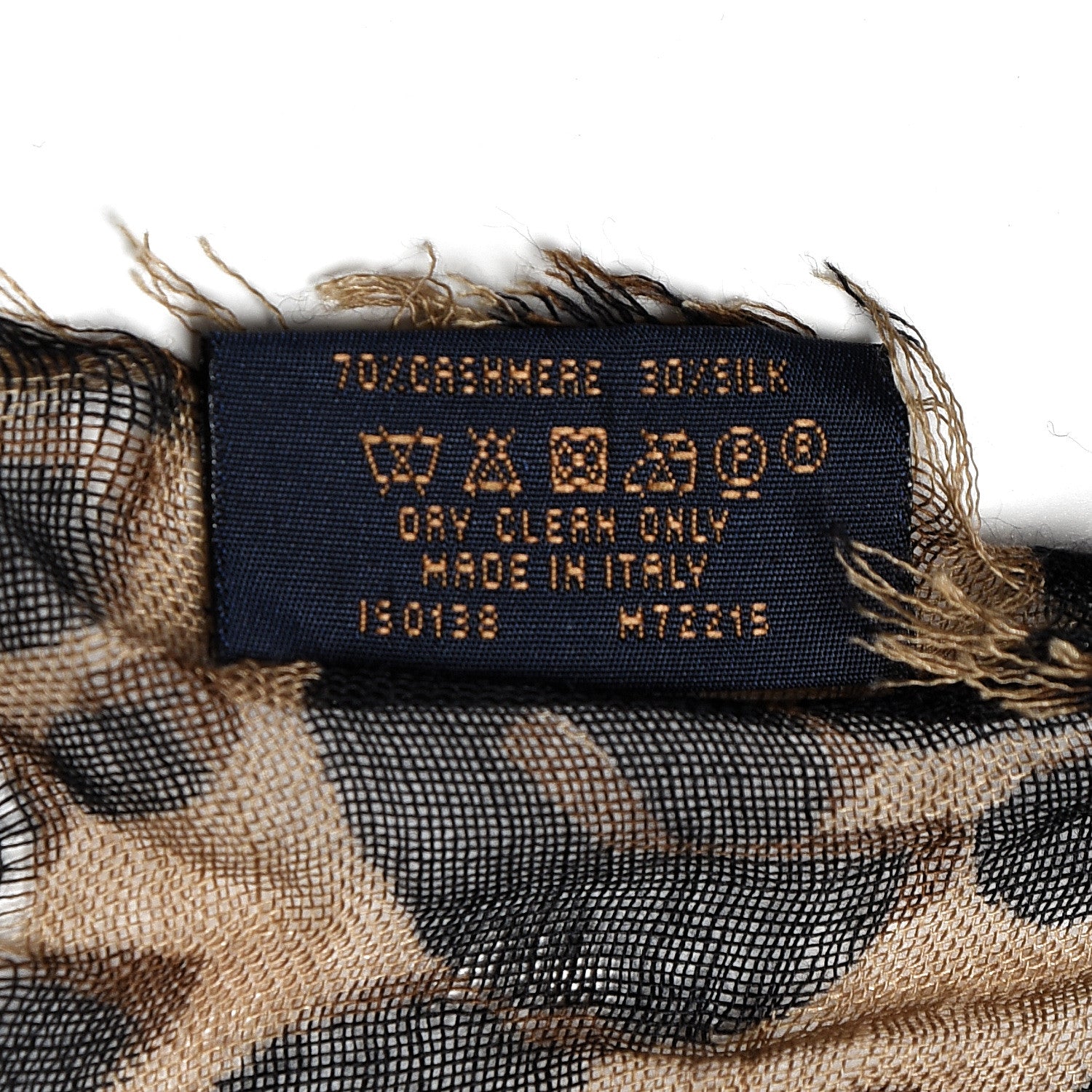 Louis Vuitton Cashmere Silk Leopard Etole Stole Marron 4 of 5