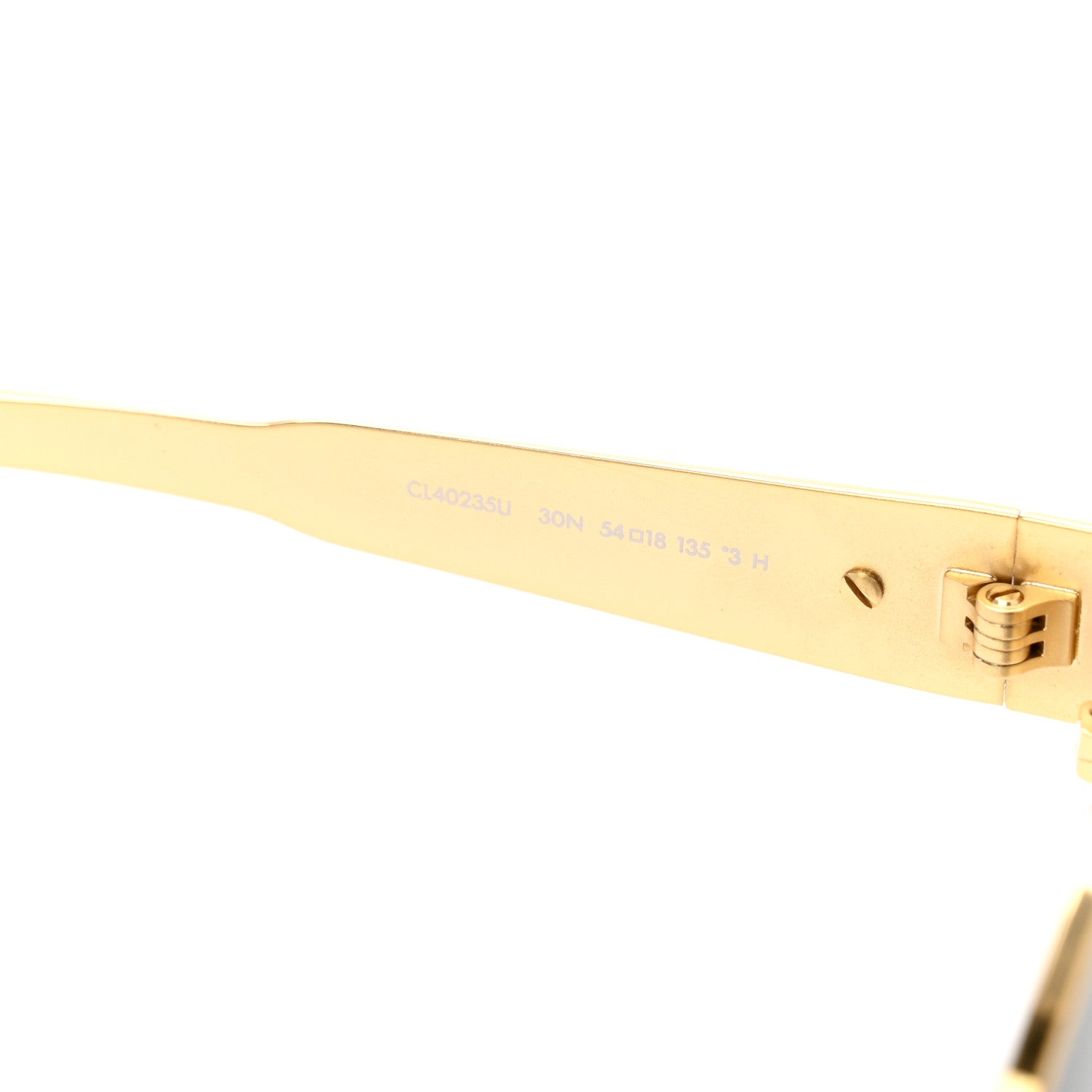 Celine Metal Triomphe 01 Sunglasses CL40235U Gold Green 6 of 8