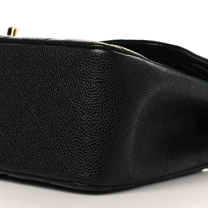 Chanel Caviar Quilted Jumbo Double Flap Black 9 of 10