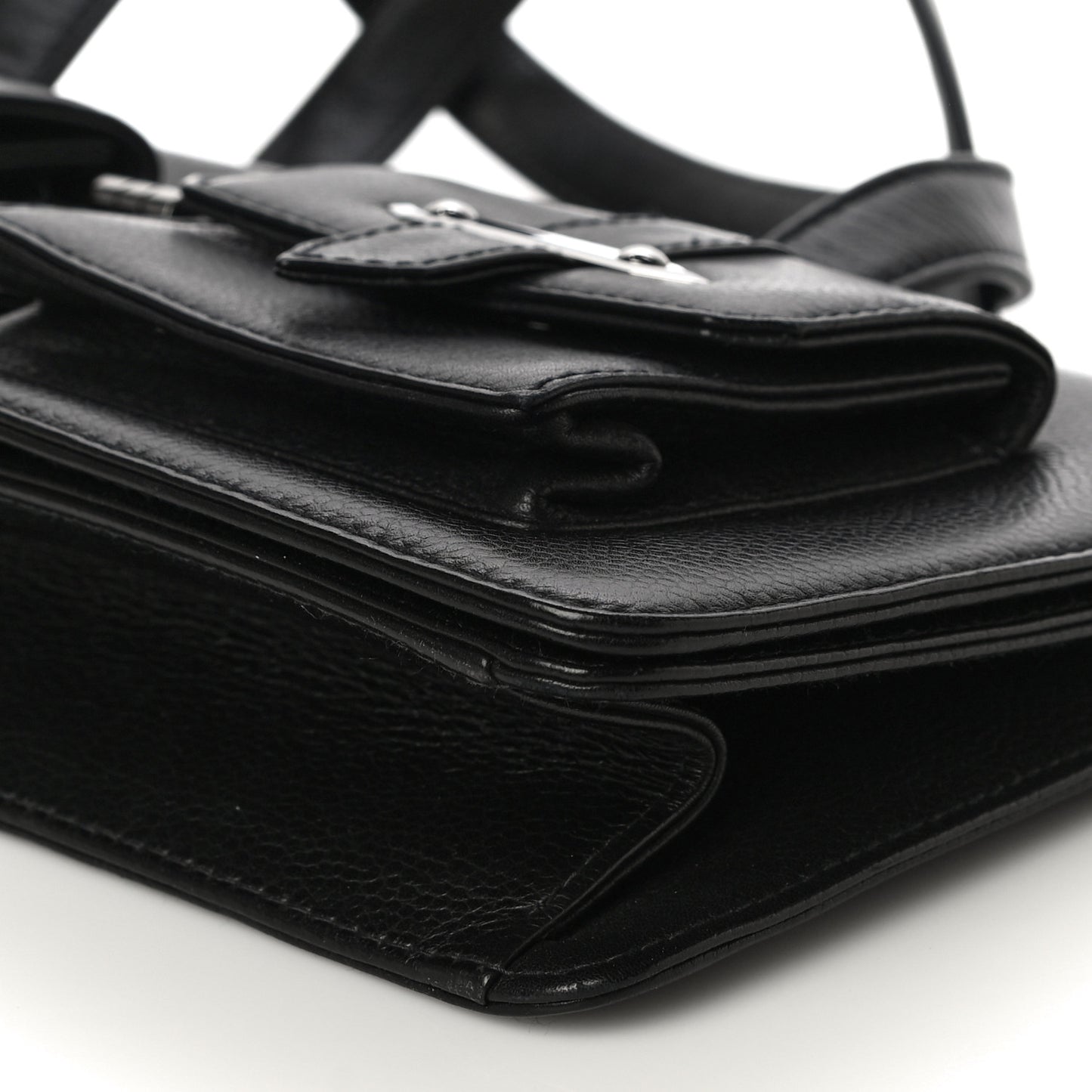 Caviar Double Pocket Flap Bag Black