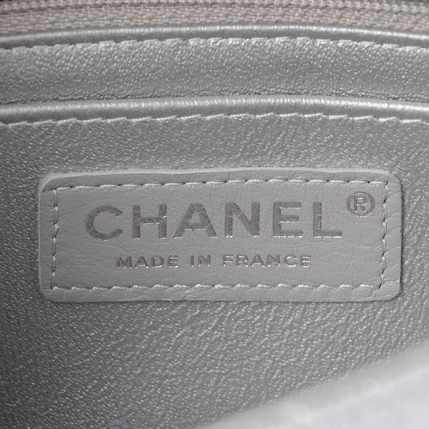 Chanel Metallic Caviar Quilted Mini Rectangular Flap Silver 6 of 7