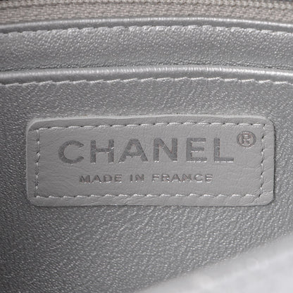 Chanel Metallic Caviar Quilted Mini Rectangular Flap Silver 6 of 7