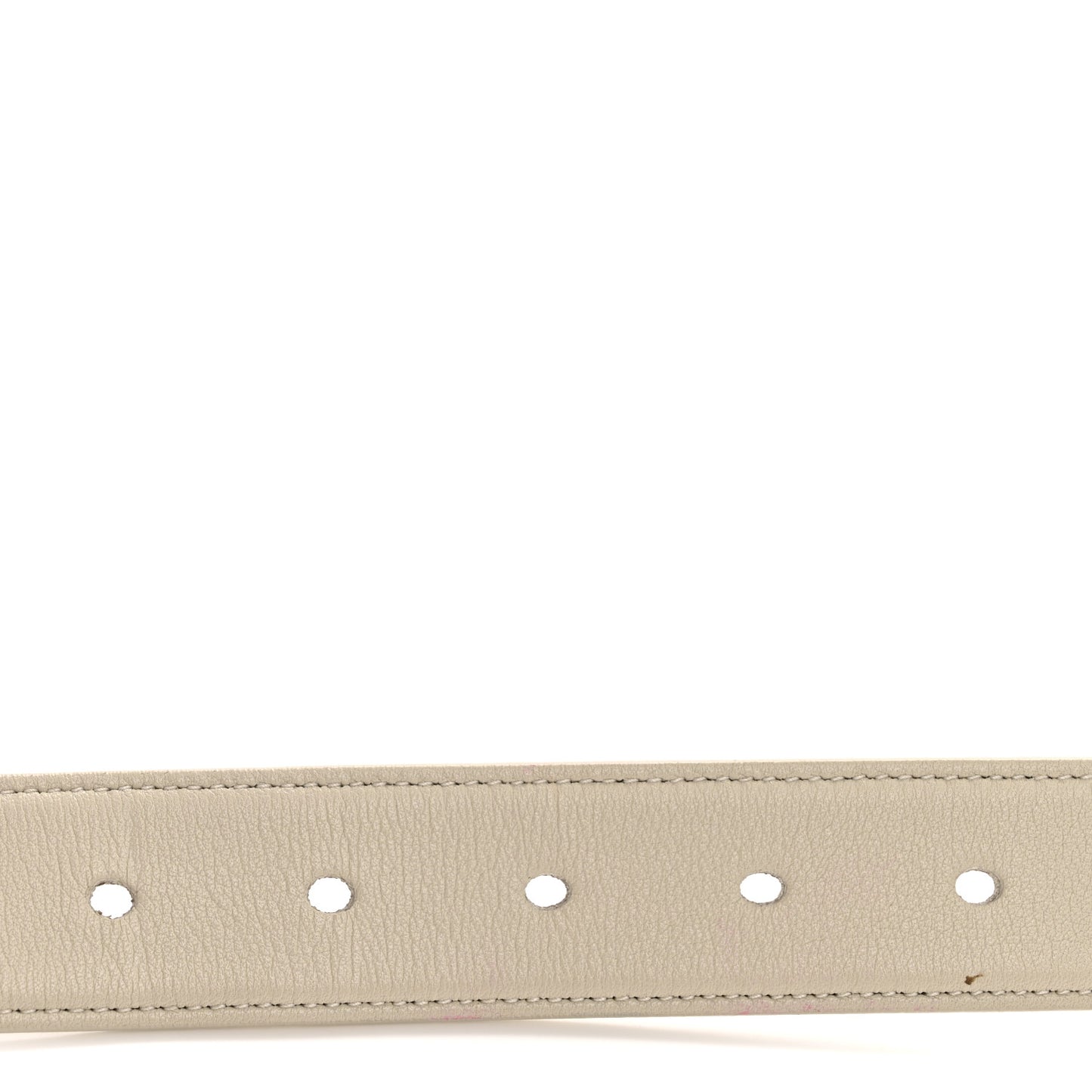 Smooth Calfskin Monogram Square Buckle Belt 80 32 Crema Soft