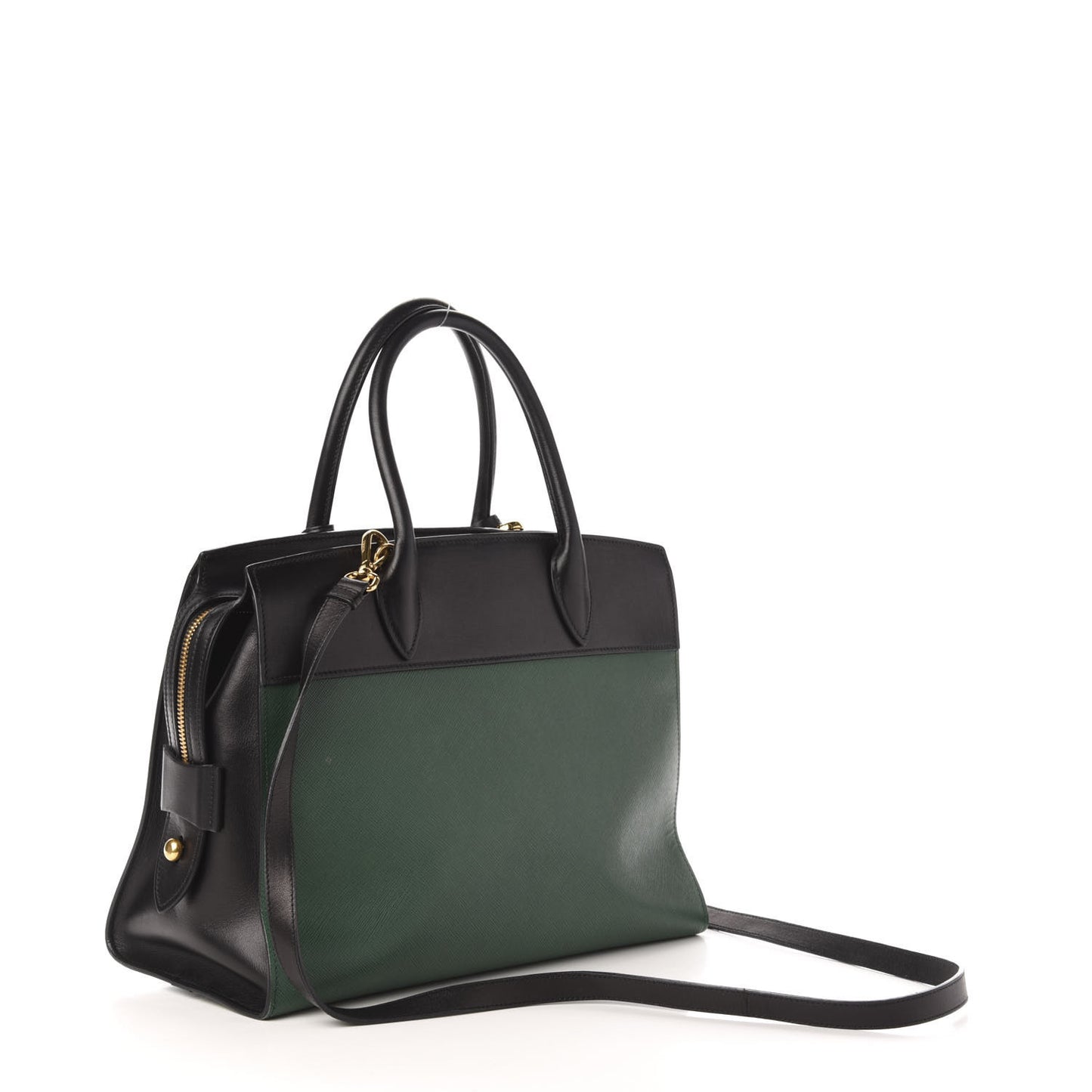 Saffiano City Calf Medium Esplanade Tote Biliardo Black