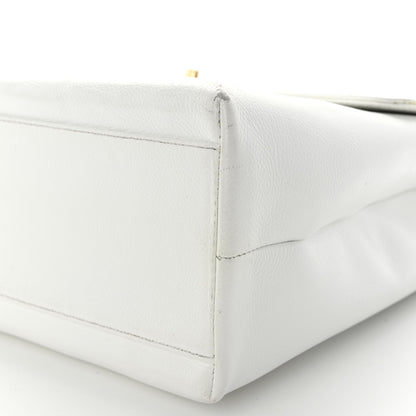Chanel Caviar Jumbo Kelly Flap White 10 of 13
