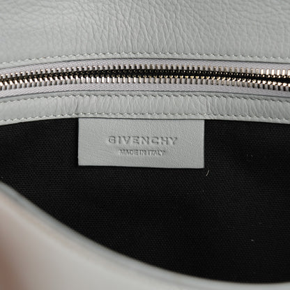 Givenchy Grained Calfskin Medium Pandora Pure Flap Bag Pearl Grey 6 of 7