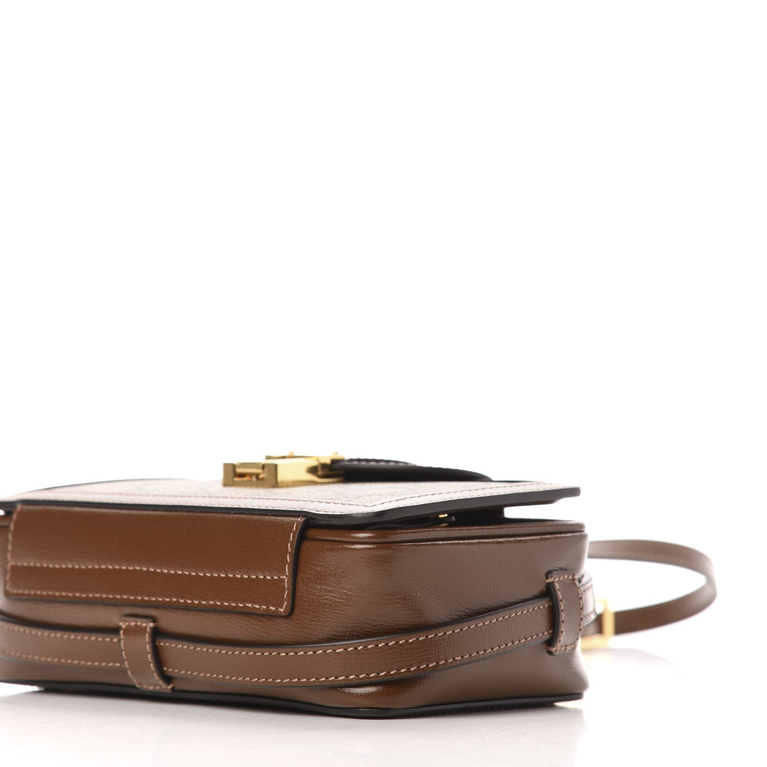 Gucci GG Supreme Monogram Mini Clasp Bag Beige Brown 11 of 12