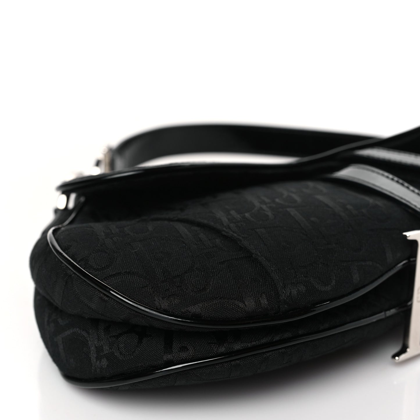 Monogram Saddle Bag Black