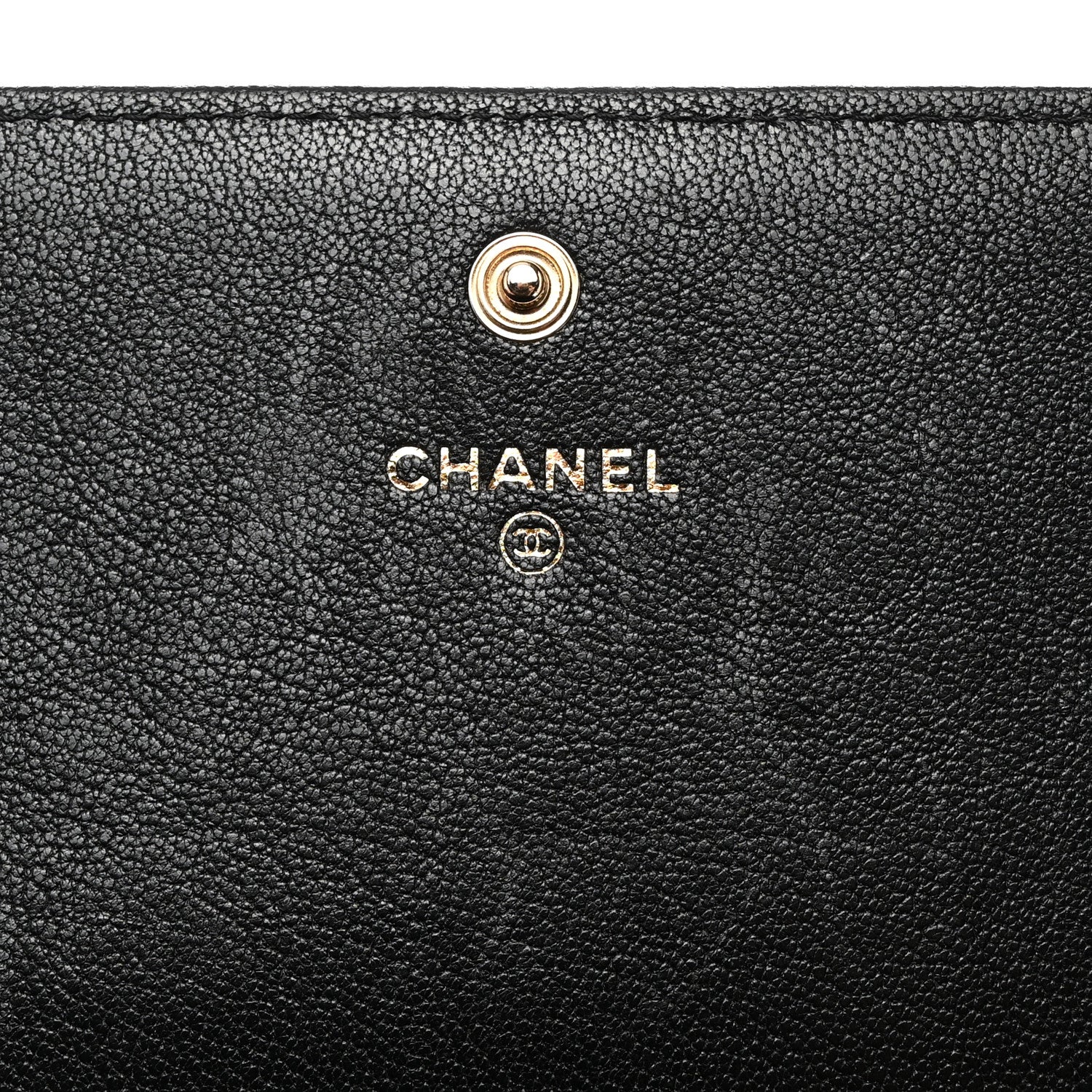 Chanel Sheepskin Chevron Quilted Mademoiselle Vintage Flap Wallet Black 6 of 9