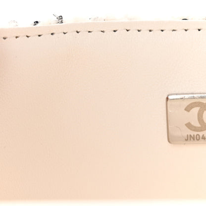 Chanel Tweed Quilted Mini Rectangular Flap White Black 7 of 12