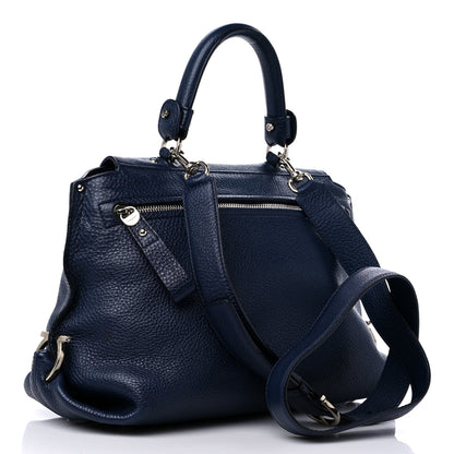 Salvatore Ferragamo Calfskin Medium Sofia Satchel Navy 3 of 15