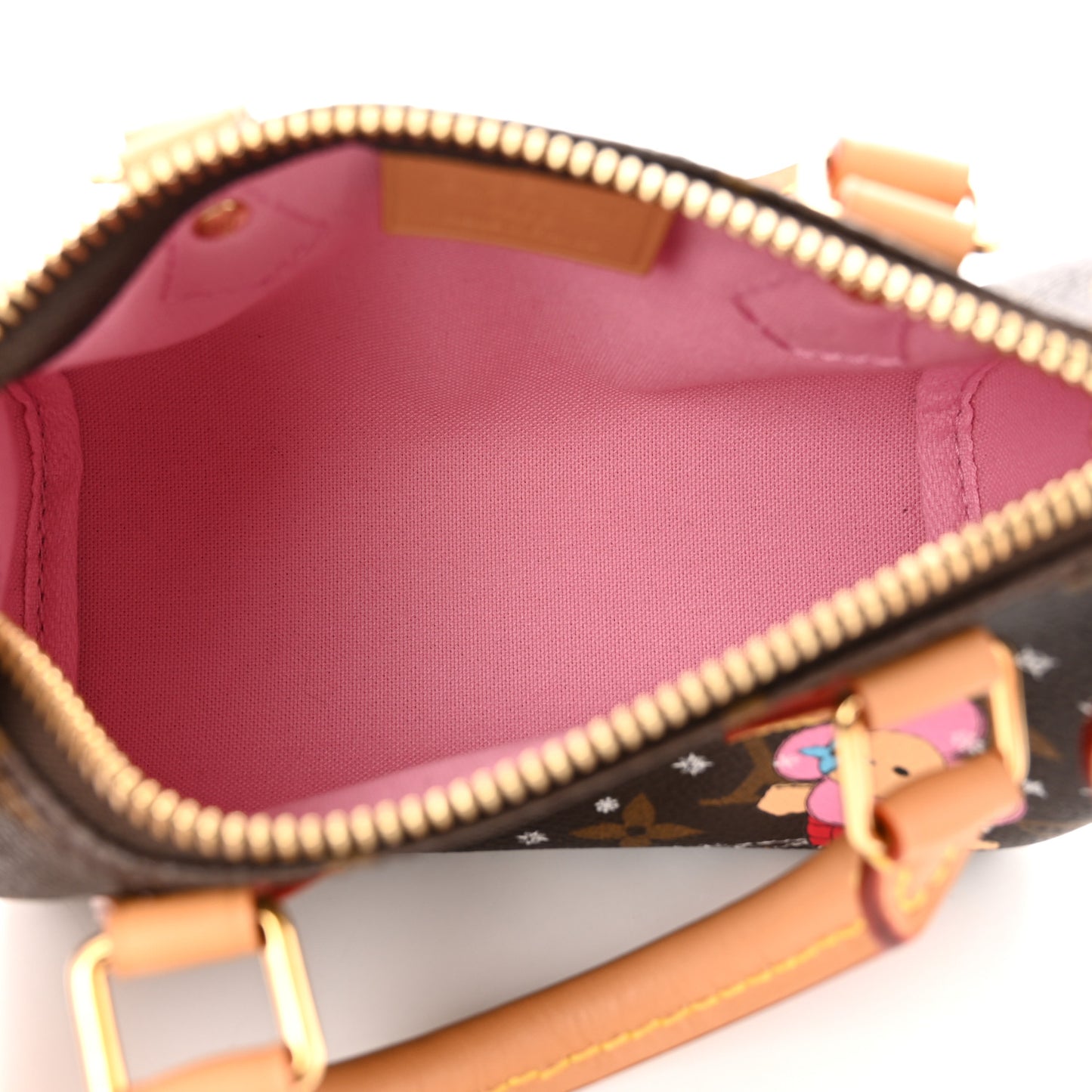Monogram Vivienne Ice Skating Nano Speedy Bandouliere Pink