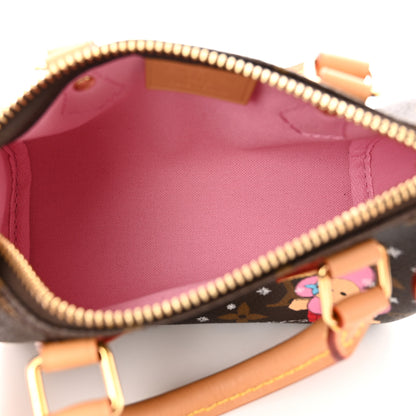 Louis Vuitton Monogram Vivienne Ice Skating Nano Speedy Bandouliere Pink 5 of 11