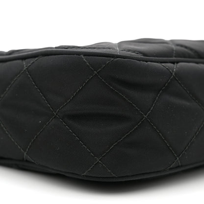 Prada Nylon Tessuto Impuntu Quilted Bandoliera Crossbody Bag Black 9 of 10
