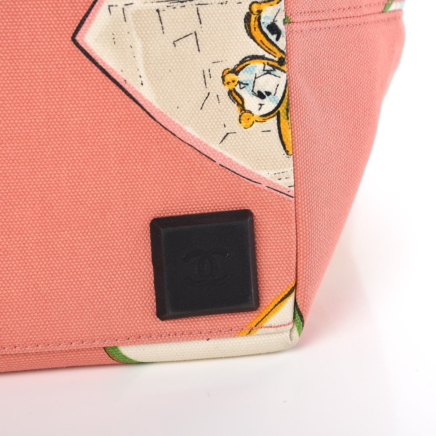 Canvas Coco Hearts Print Tote Multi