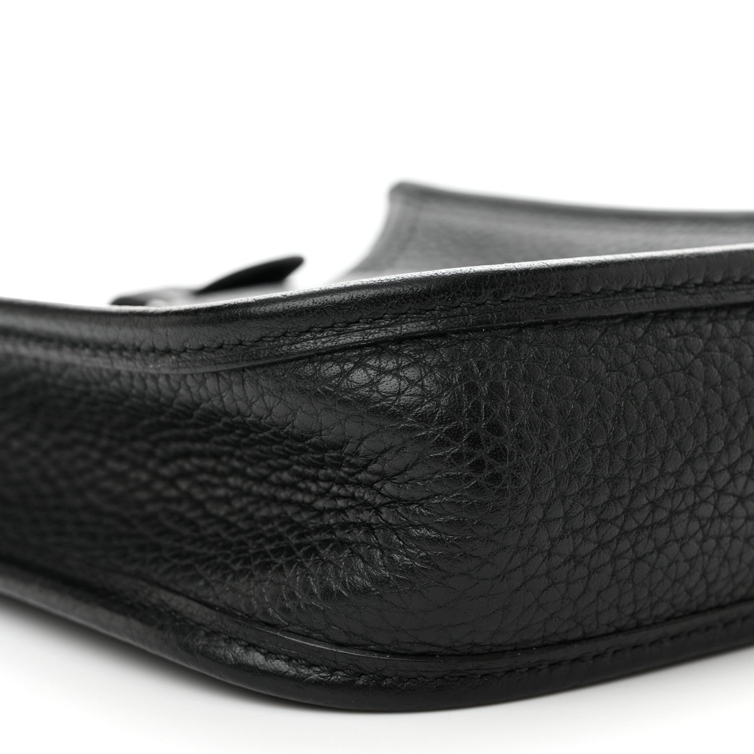 Hermes Taurillon Clemence Amazone Sangle Cavale Evelyne TPM Black Noisette 10 of 13
