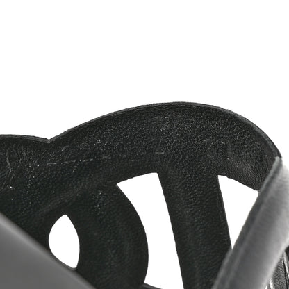 Hermes Nappa Extra Sandals 37 Black 9 of 9