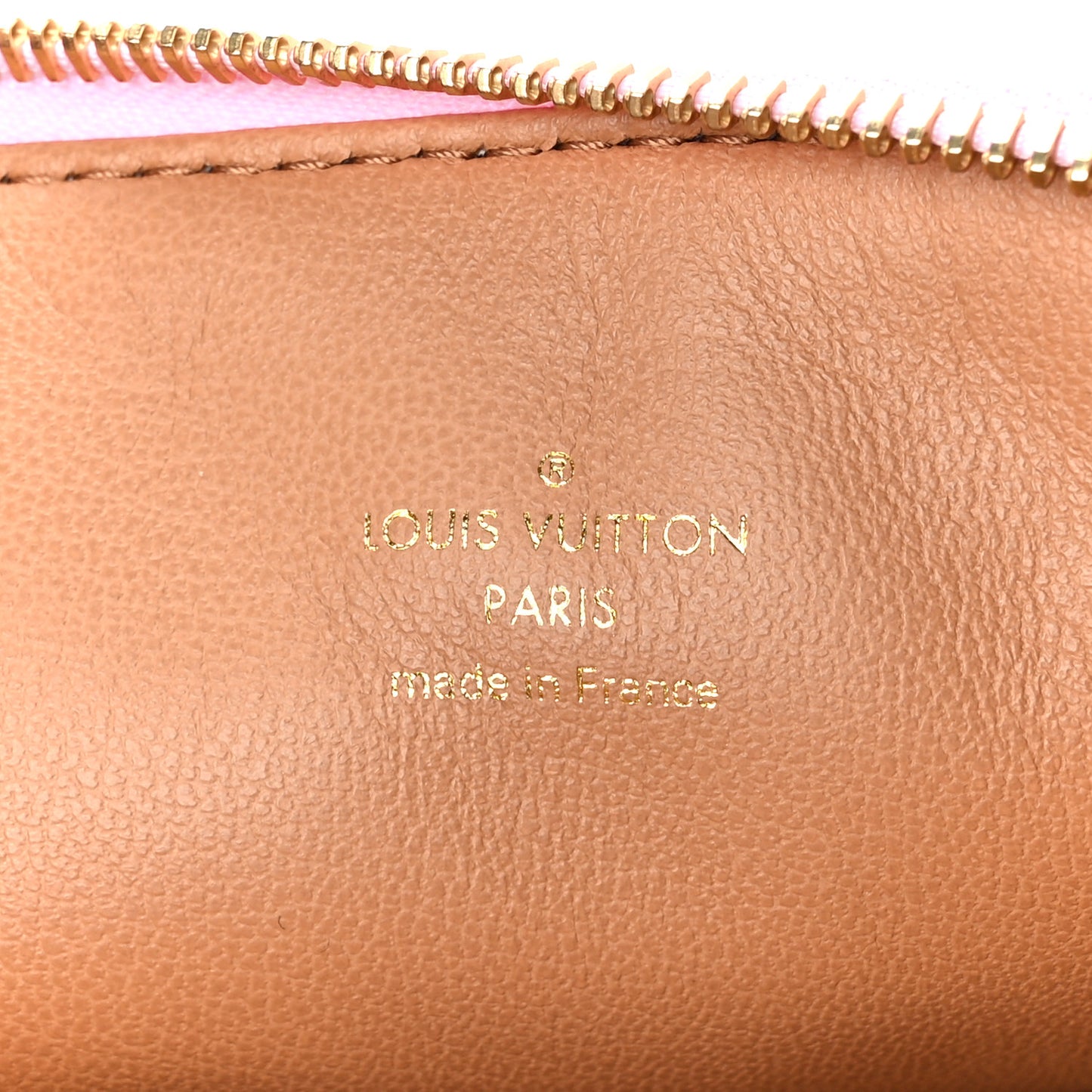 Lambskin Embossed Monogram Coussin PM Rose Bonbon