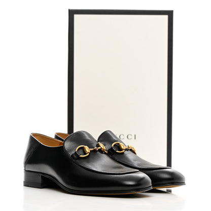 Gucci Goatskin Womens Horsebit Mid-Heel Loafers 38.5 Black 15 of 15