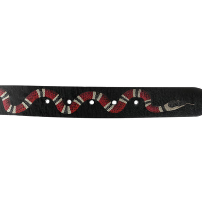 Gucci Shangai Calfskin Kingsnake 35mm Belt 90 36 Black Multicolor 4 of 5