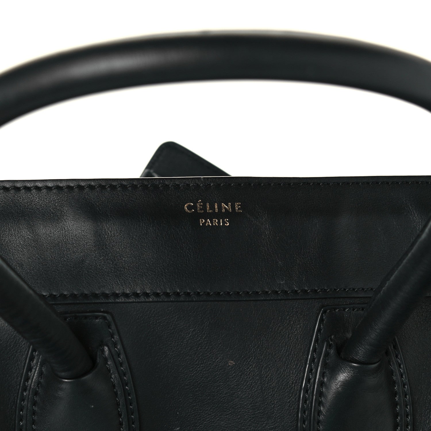 Celine Smooth Calfskin Mini Luggage Black 9 of 11