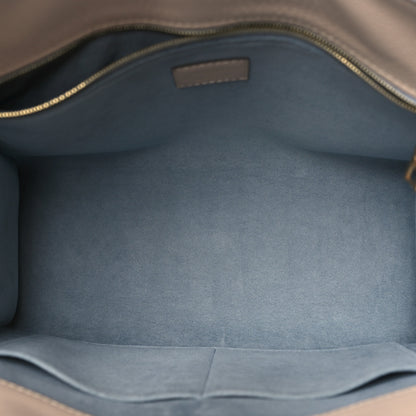 Louis Vuitton Calfskin Monogram On My Side MM Greige 5 of 9