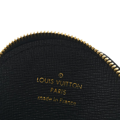 Louis Vuitton Monogram Giant Crafty Round Coin Purse Creme Rouge 6 of 8