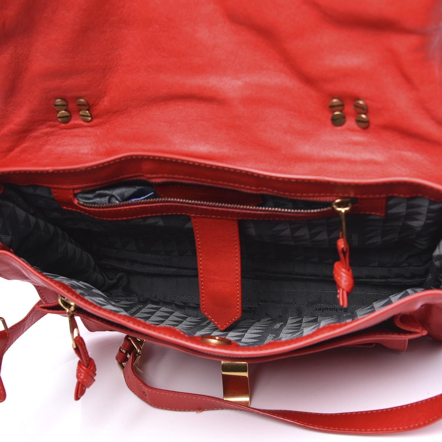 Proenza Schouler Lambskin Medium PS1 Satchel Red 4 of 11