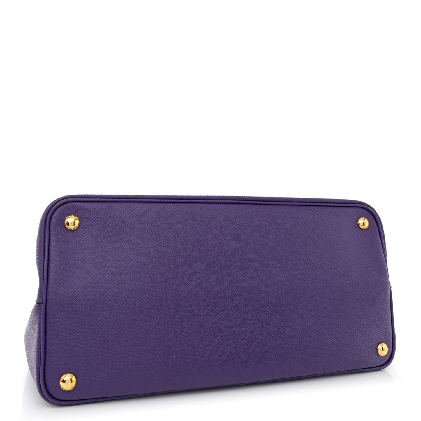 Saffiano Cuir Large Double Bag Viola Black