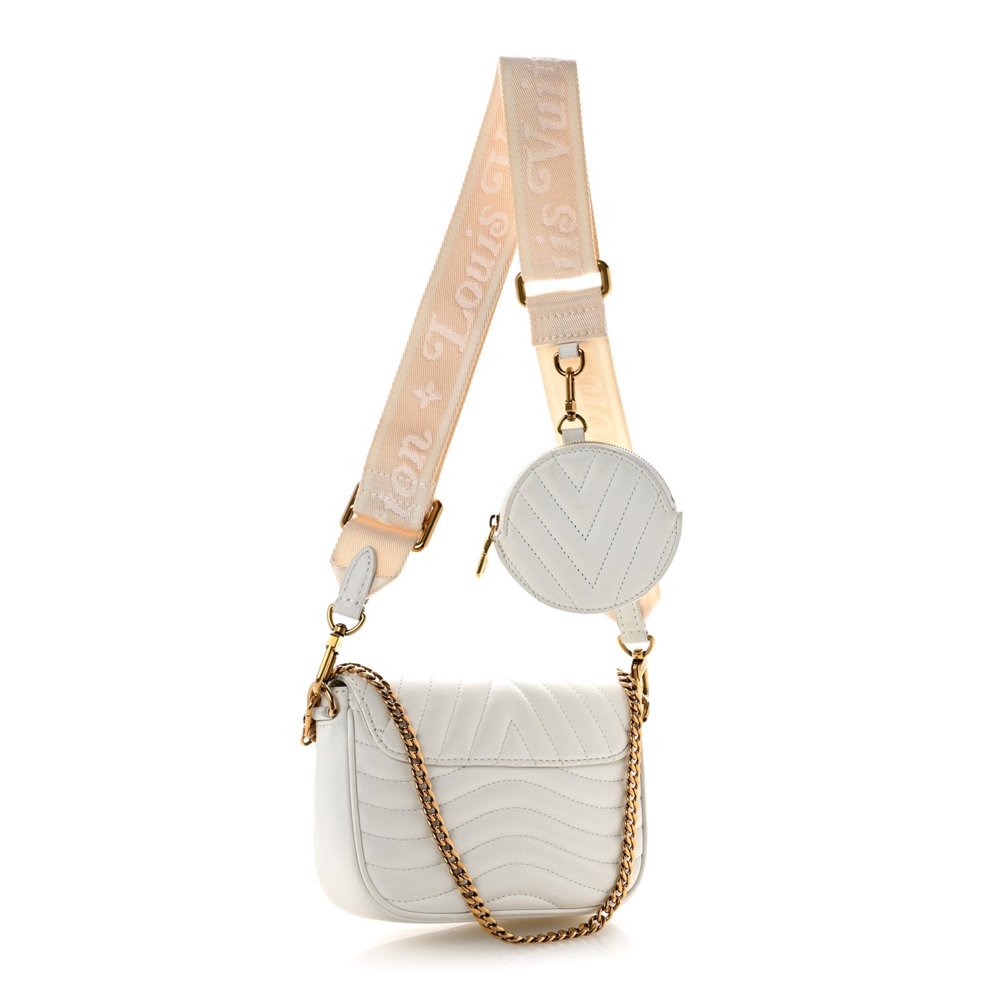 Calfskin New Wave Multi Pochette Snow