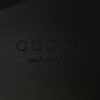 Gucci GG Supreme Monogram Magnum Calfskin Interlocking G Womens Lug Sole Ankle Boots 35 Beige Ebony Black 6 of 10