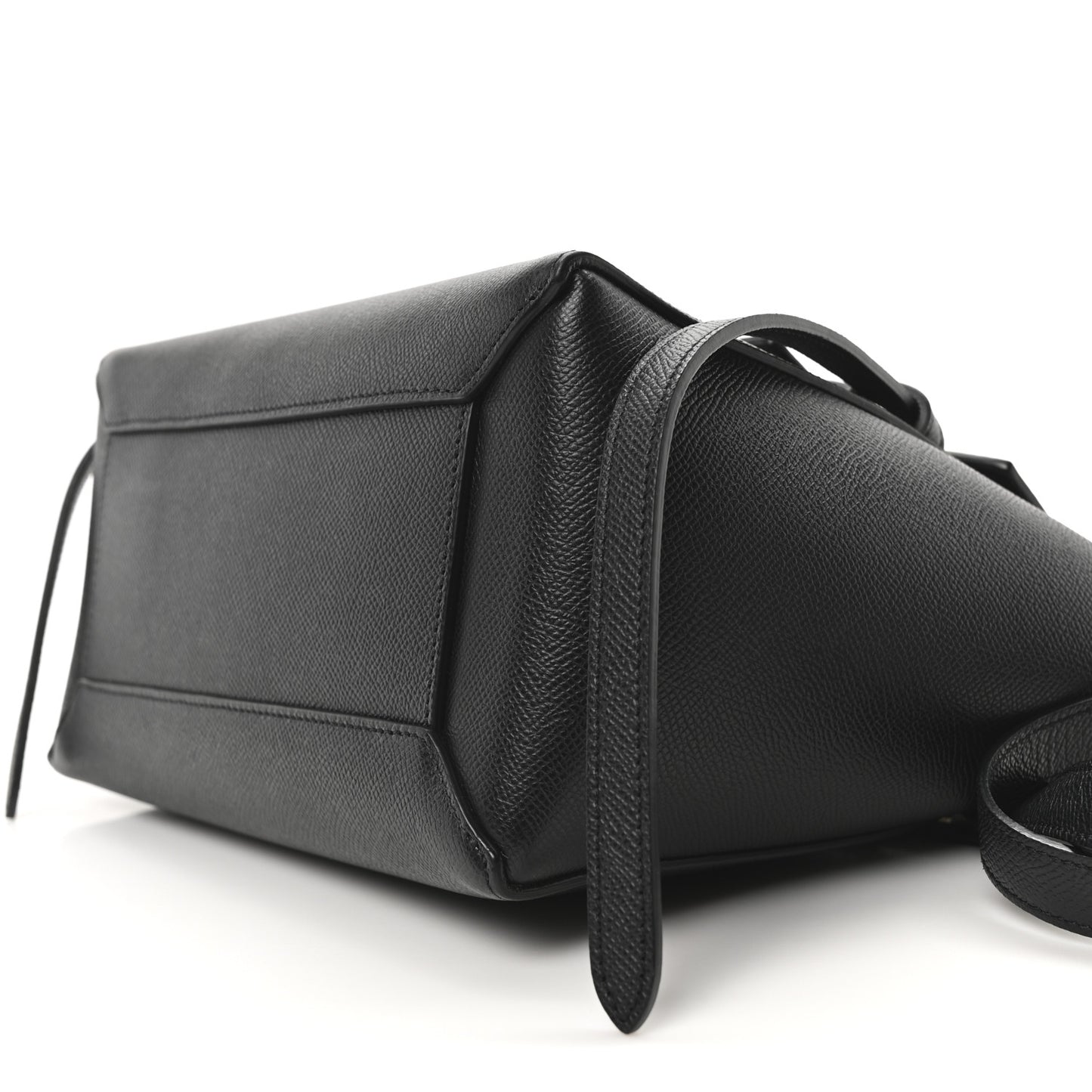 Grained Calfskin Micro Belt Bag Black