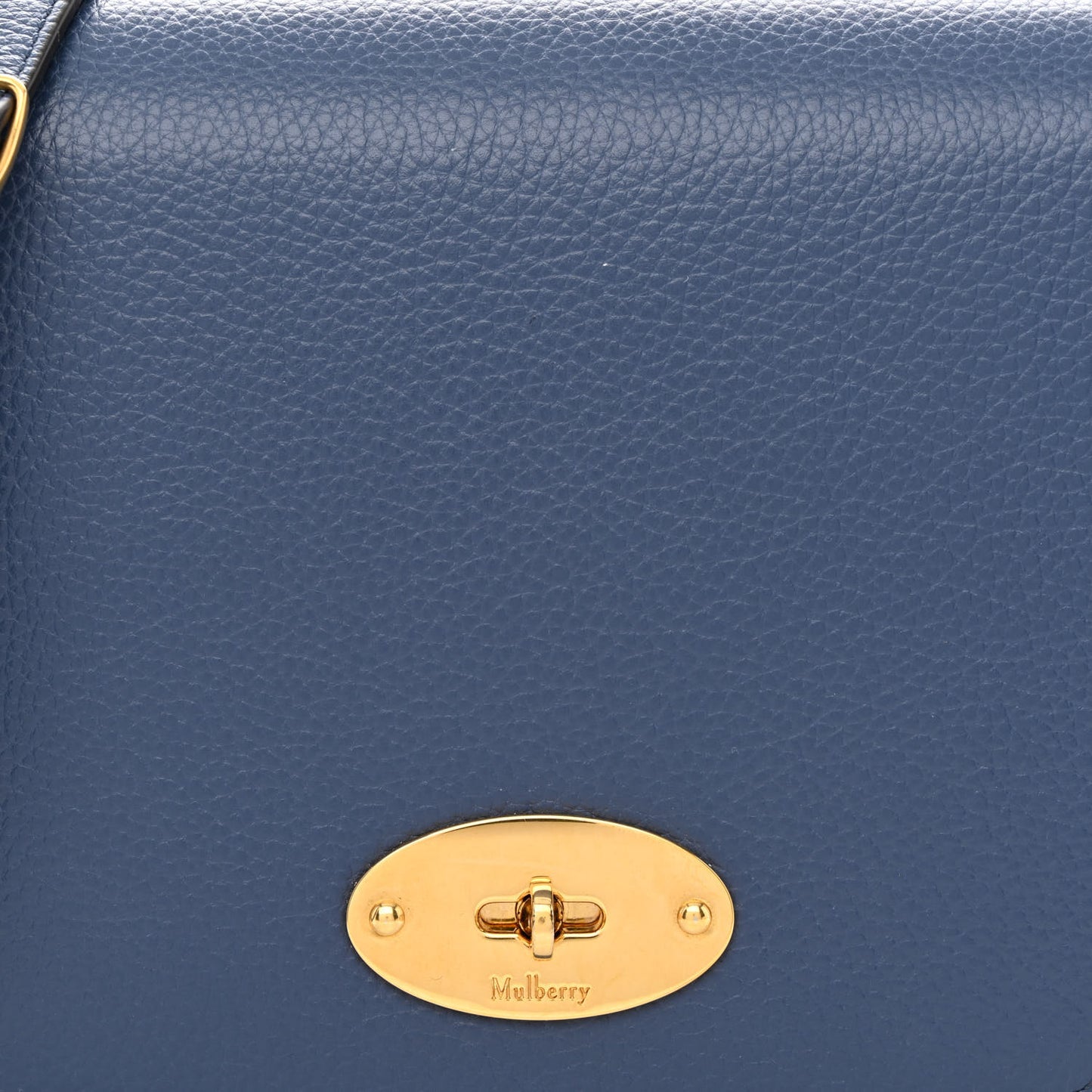 Small Classic Grain Calfskin Small Darley Satchel Pale Navy