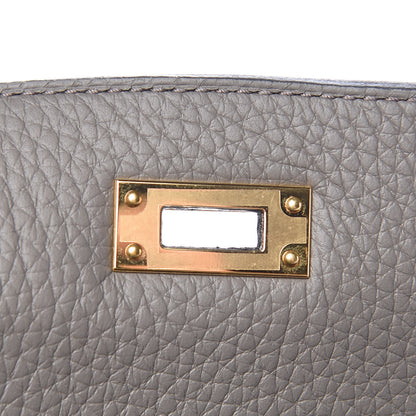 Hermes Taurillon Clemence Kelly Ado Backpack Etain 18 of 26